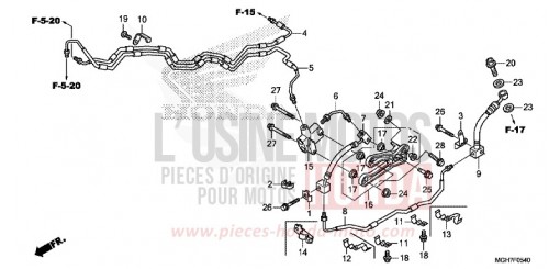 FLEXIBLE DE FREIN VFR1200XF de 2015